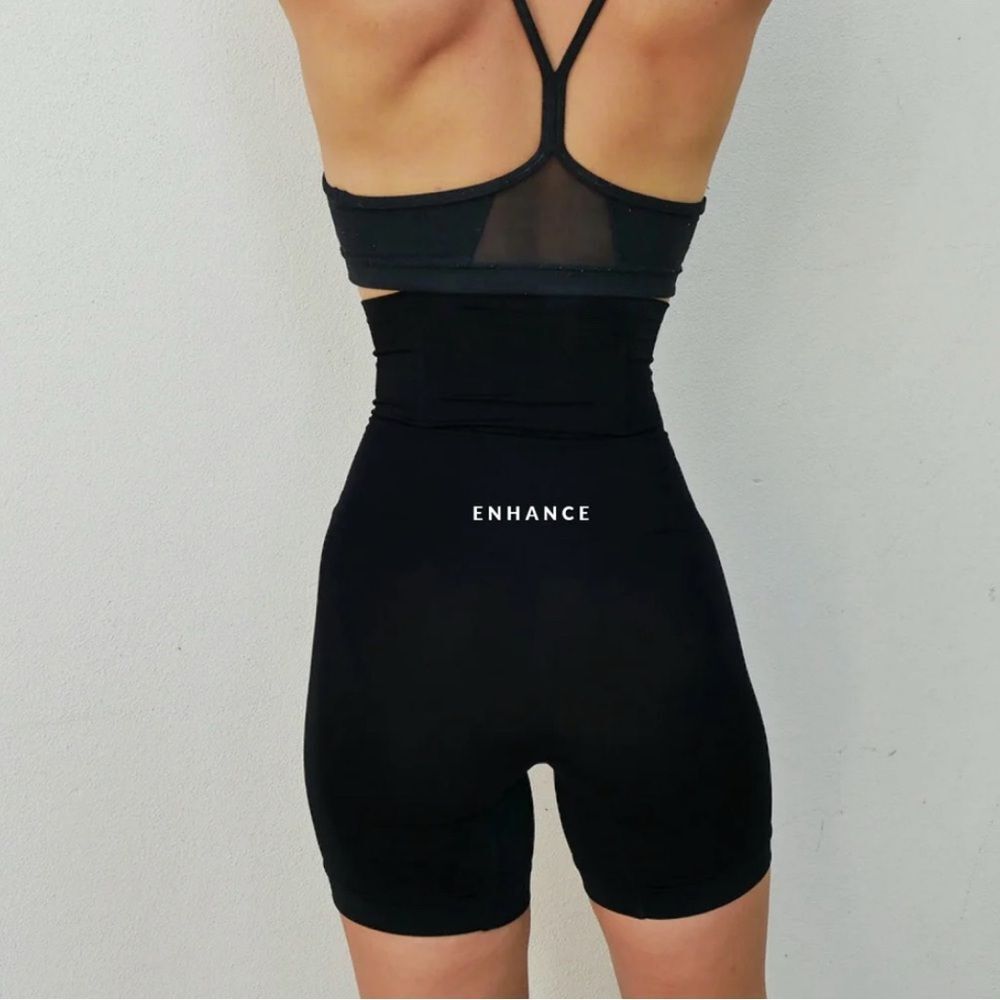 Women's Black High-Waisted compression  Shorts
